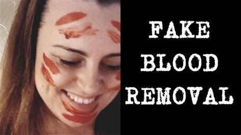 how to take fake blood off clothes
